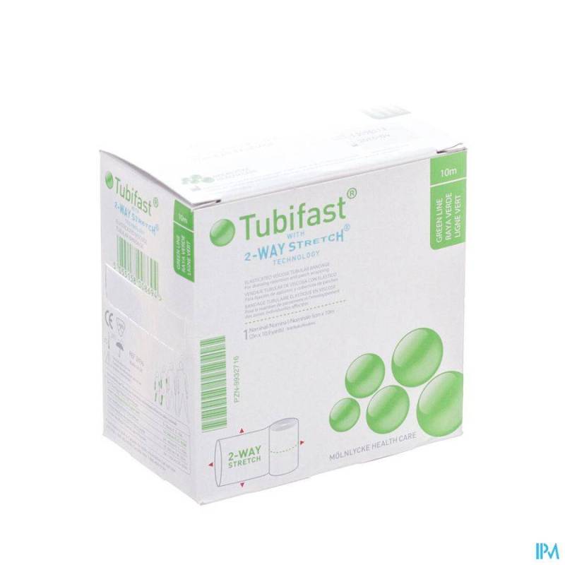 Tubifast Groen 5,00cmx10m 1 2436