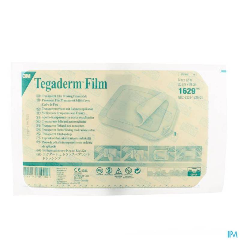 TEGADERM 3M TRANSP 20X30CM 1 1629