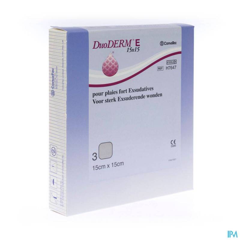 DUODERM E HYDROACT 3 15X15CM H 7647