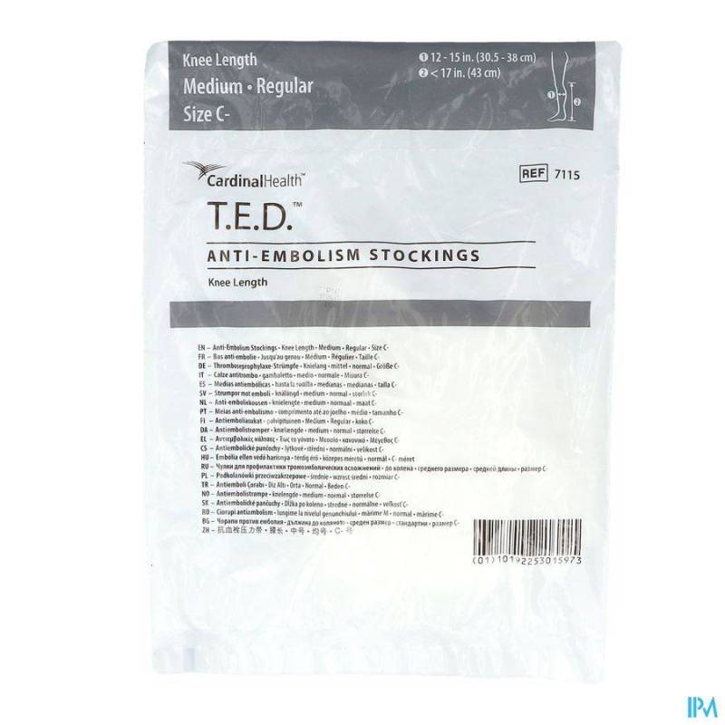 TED BAS GENOU 71150 M REGUL BLANC