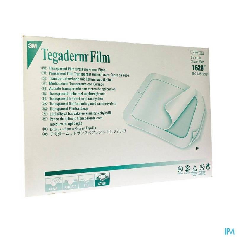 TEGADERM 3M TRANSP 20X30CM 10 1629