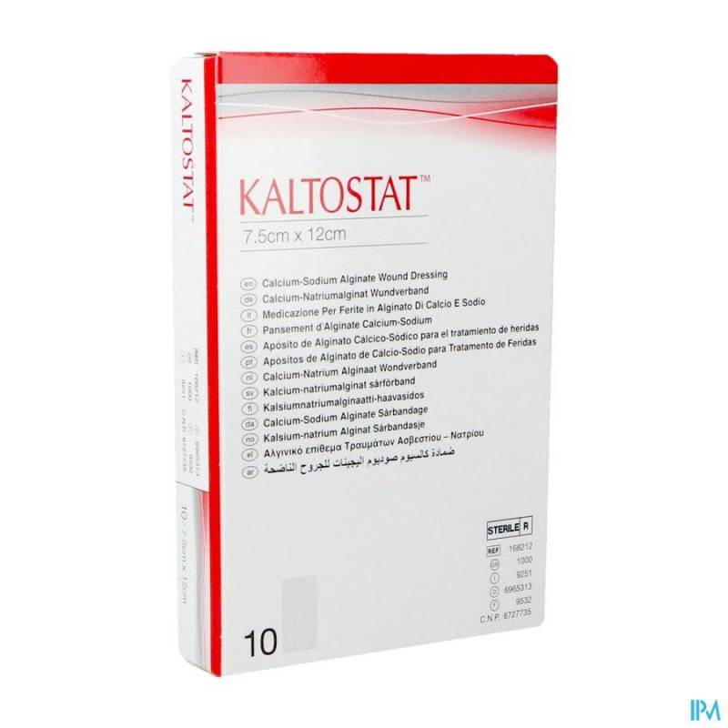 KALTOSTAT PANS 7,5X12,0CM STER 10P