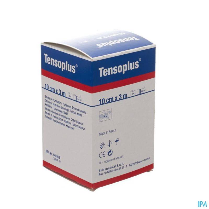 TENSOPLUS BANDE 10CMX3M BLANC 7209707