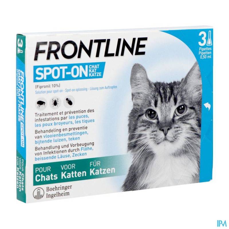 FRONTLINE SPOT ON CHAT PIPET 3X0,50ML