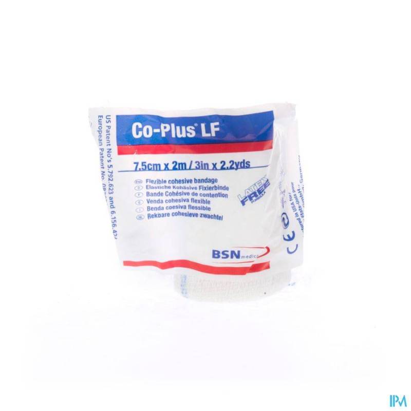 COPLUS BANDE COH.S/LATEX 7,5CMX2,0M BLANC 7210030