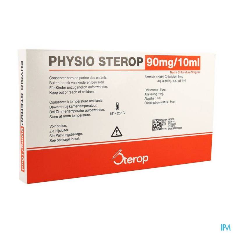 PHYSIO STEROP AMP UD 10 X 10ML