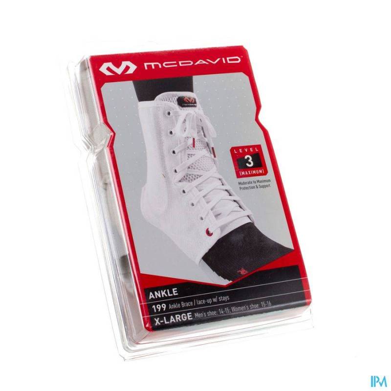 Mcdavid Lightweight Ankle Brace White Xl 199