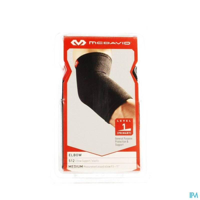 MCDAVID ELBOW BRACE ELASTIC BLACK M 512