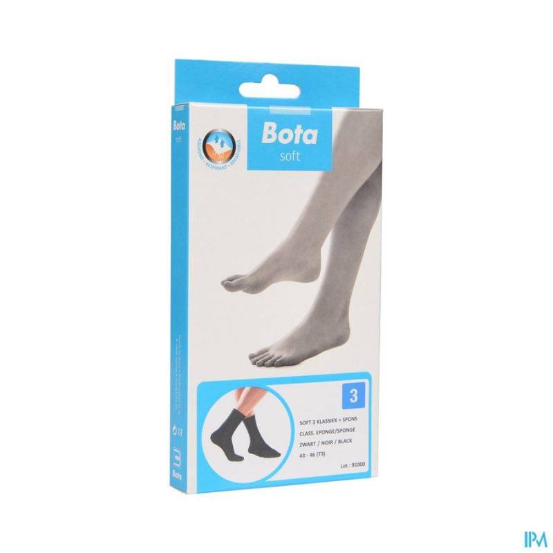 BOTA SOFT 3 KLASSIEK + SPONS ZWART 43-46