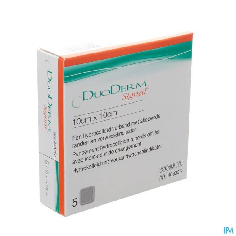 DUODERM SIGNAL PANS HYDRO ST. TRANSP 10,0X10,0CM 5