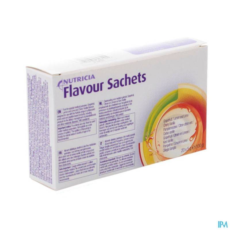 Flavour Kers-vanille Zakje 20x5g