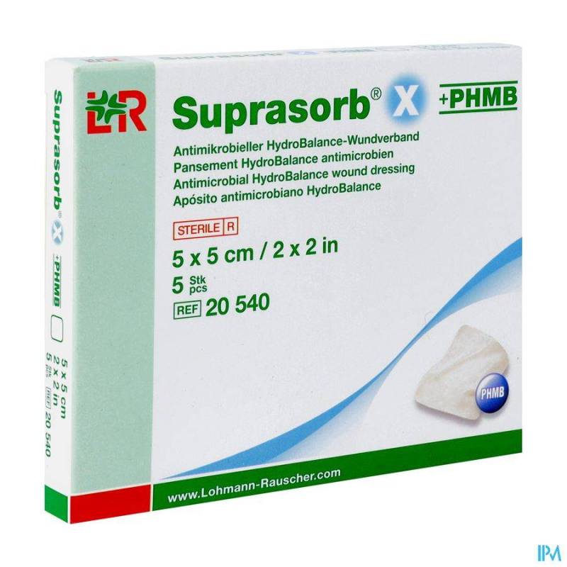 SUPRASORB X CP PHMB STER 5X 5CM 5 20540