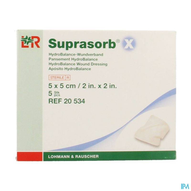 SUPRASORB X CP CELLULOSE STER 5X 5CM 5 20534