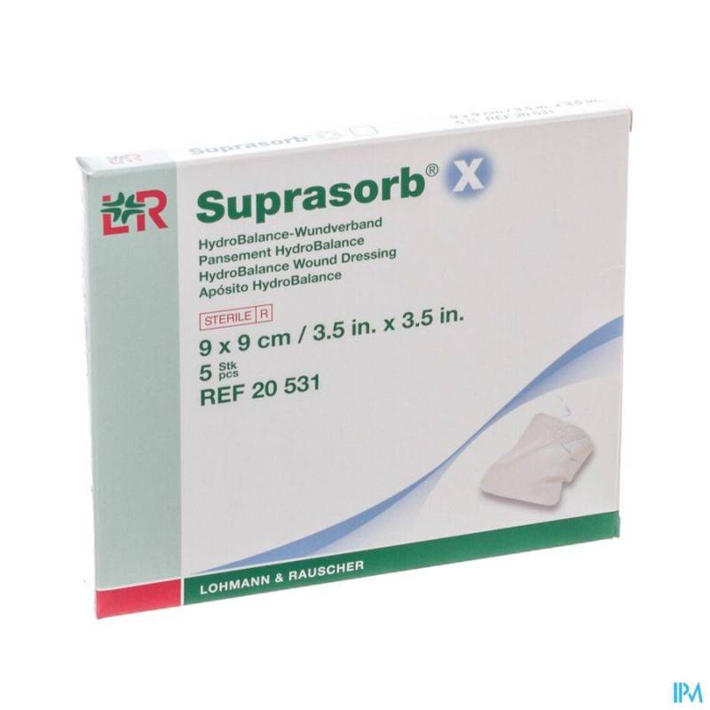 SUPRASORB X PANS CELLULOSE 9X 9CM 5 20531