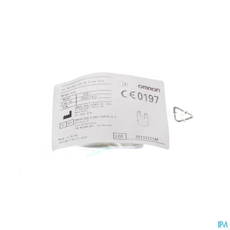 OMRON EMBOUT NASAL POUR SET NEBUL. VVT