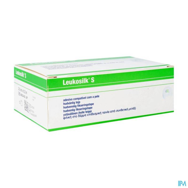 LEUKOSILK S ROULEAU SPARADR.2,50CMX9,2M 12 4683400