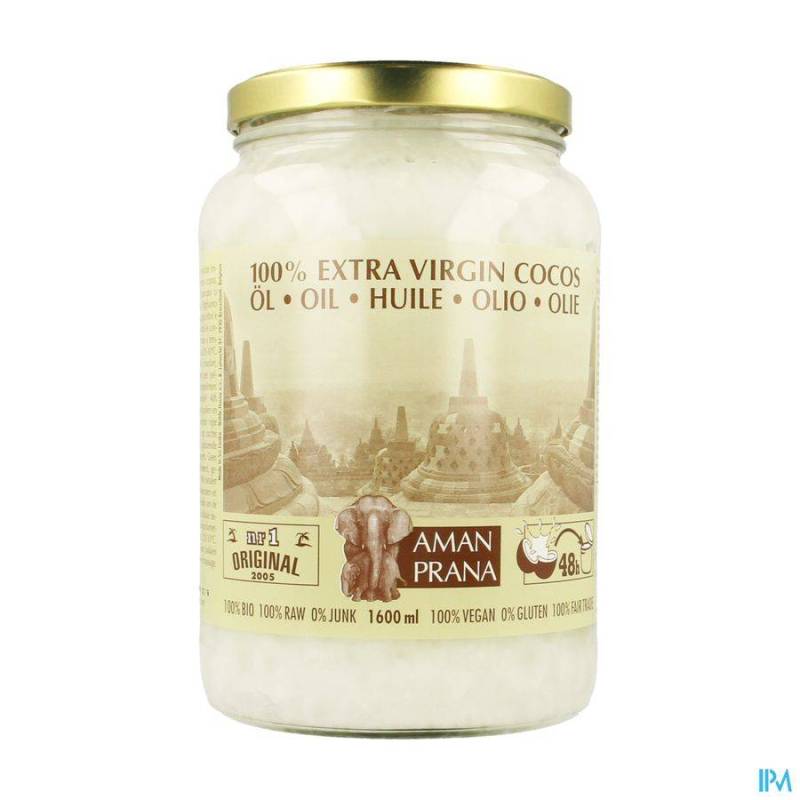 Amanprana Extra Virgin Cocos Olie 1600ml