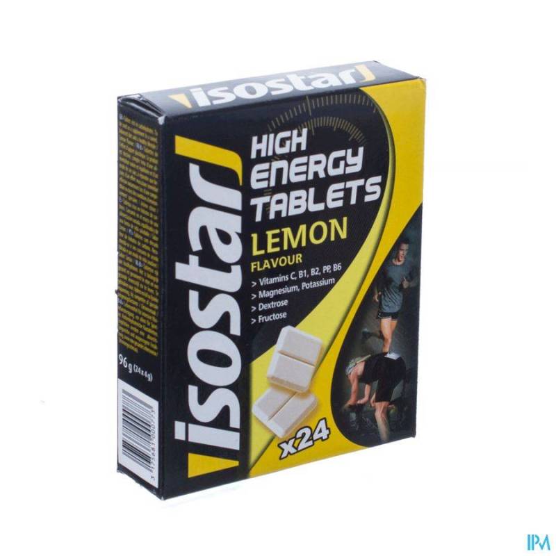 ISOSTAR HIGH ENERGY LEMON TABL 24