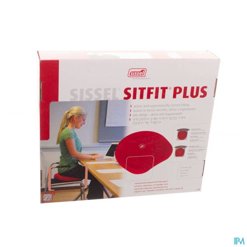 Sissel Sitfit Plus Zitkussen Zwart + Pomp