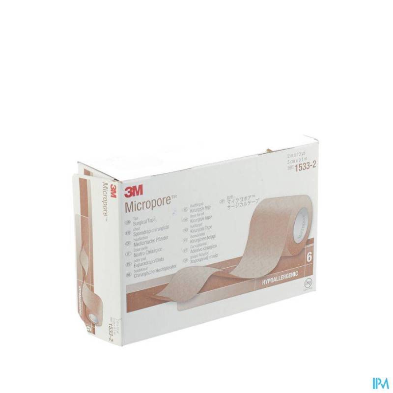 MICROPORE 3M SKIN TONE 50,0CMX9,14M ROUL. 6 15332