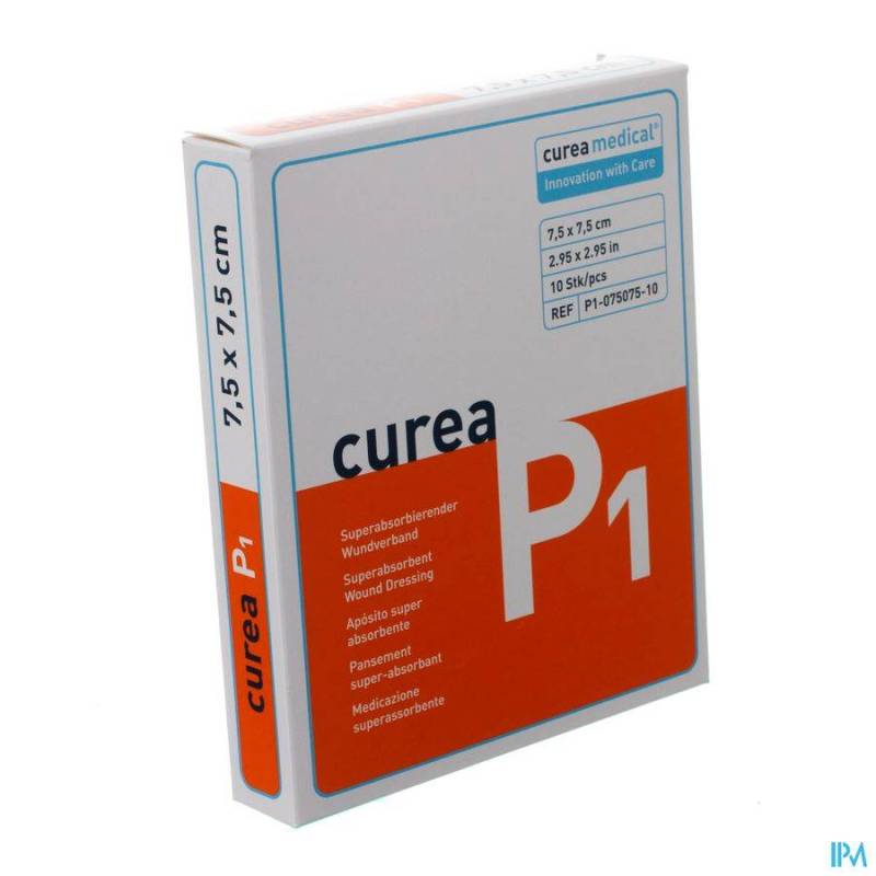 CUREA P1 PANS SUPER ABSORBANT 7,5X 7,5CM 10