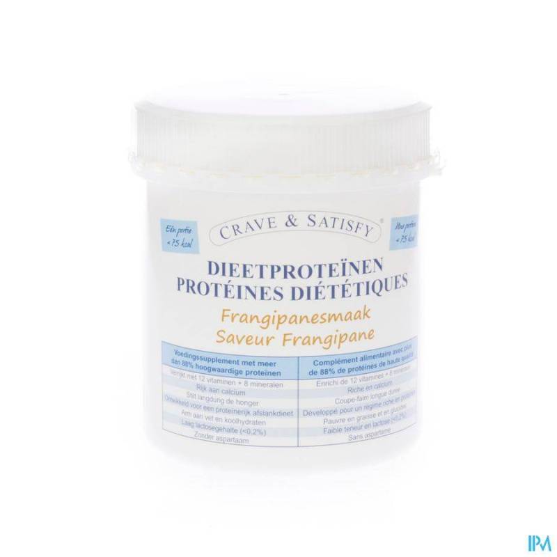 CRAVE & SATISFY PROTEINES DIET.FRANGIP.PDR POT200G