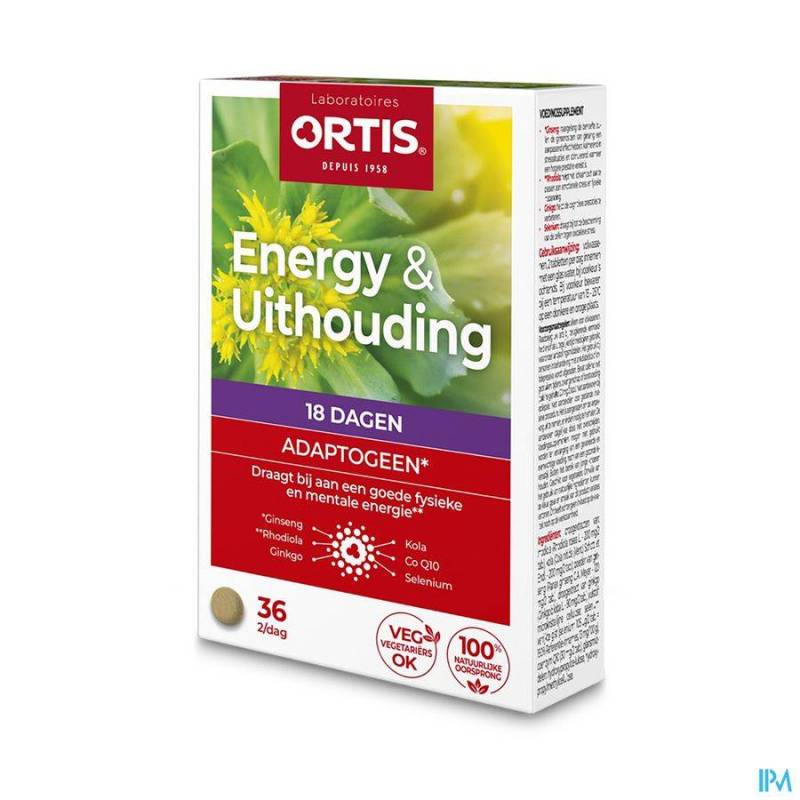 Ortis Energy&endurance Tabletten 2x18