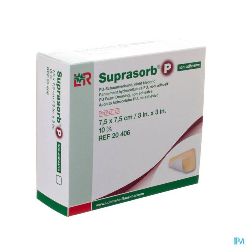 SUPRASORB P MOUSSE PU N/ADH WCL 7,5X 7,5 10 20406