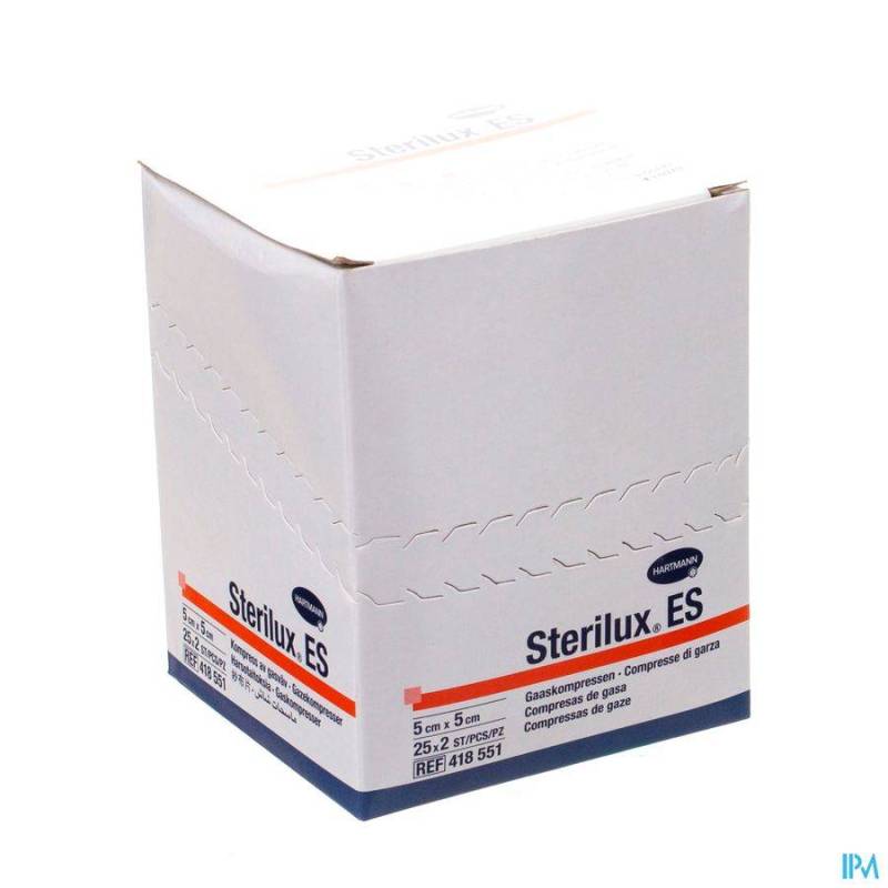 STERILUX ES CP STER 8PL 5,0X 5,0CM 25X 2 4185514