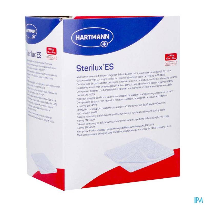 STERILUX ES CP STER 8PL 10,0X10,0CM 25X 2 4185574