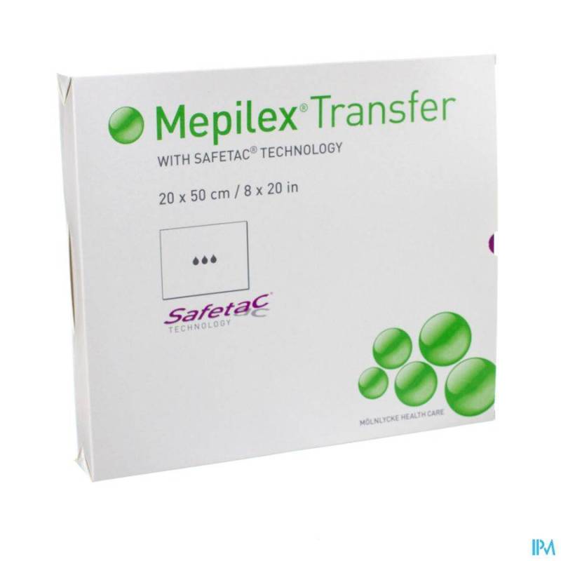 Mepilex Transfer Verb Sil Ster 20x50cm 4 294502