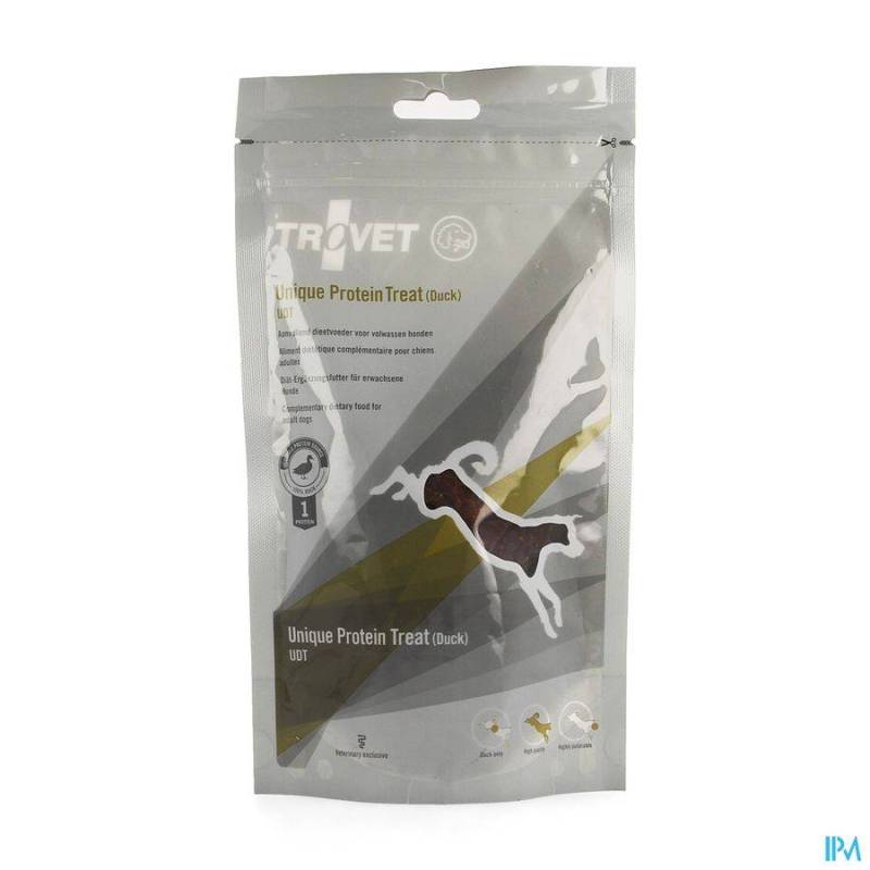 TROVET UCB UNIQ. PROT. TREAT DUCK CHIEN 125G VMD