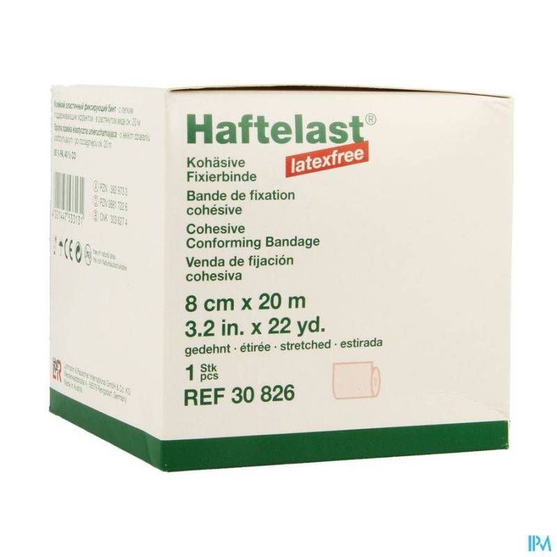 HAFTELAST BANDE COH. LATEX FREE 8CMX20M 30826