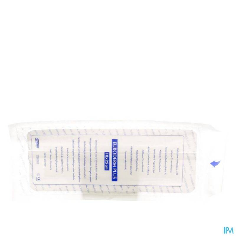 EURODERM PLUS 10X25CM 1 PANSEMENT STERIL