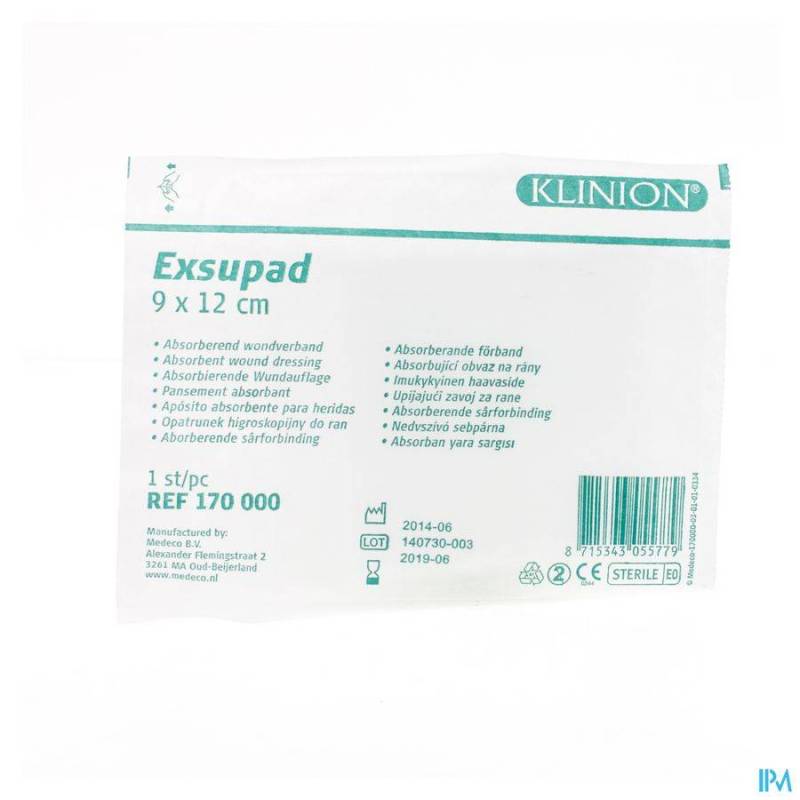 KLINION EXSUPAD STER 9X12CM S 1 4170000