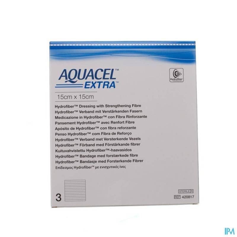 AQUACEL EXTRA PANS HYDROFIBER+RENF.FIBR.15X15CM 3