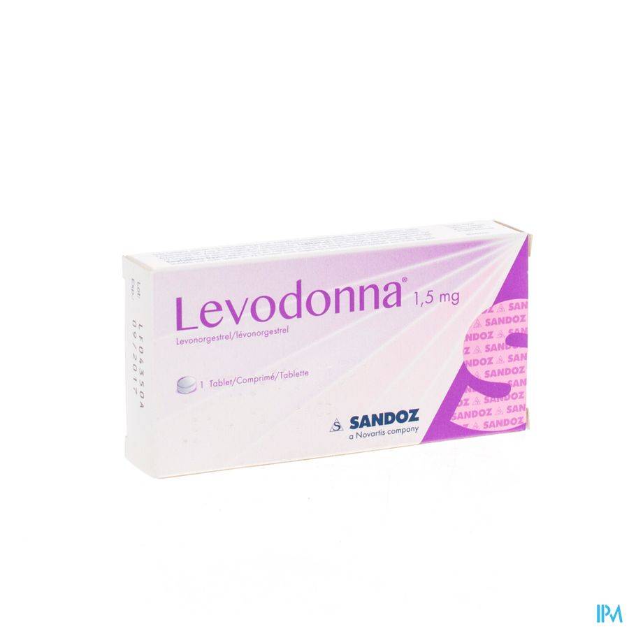 LEVODONNA 1,5 MG SANDOZ COMP 1 X 1,5 MG