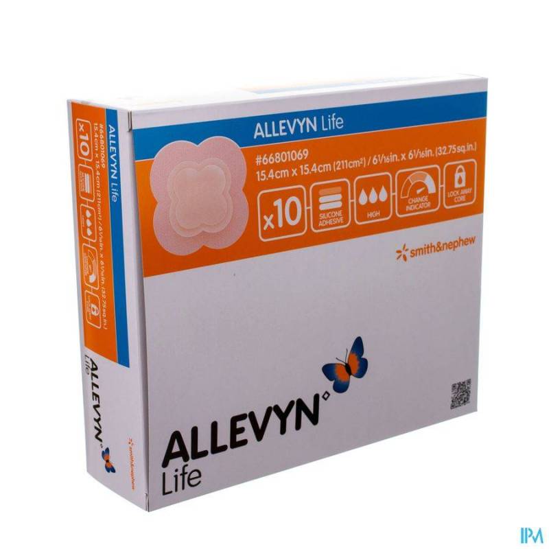 ALLEVYN LIFE PANS 15,4X15,4CM 10 66801069