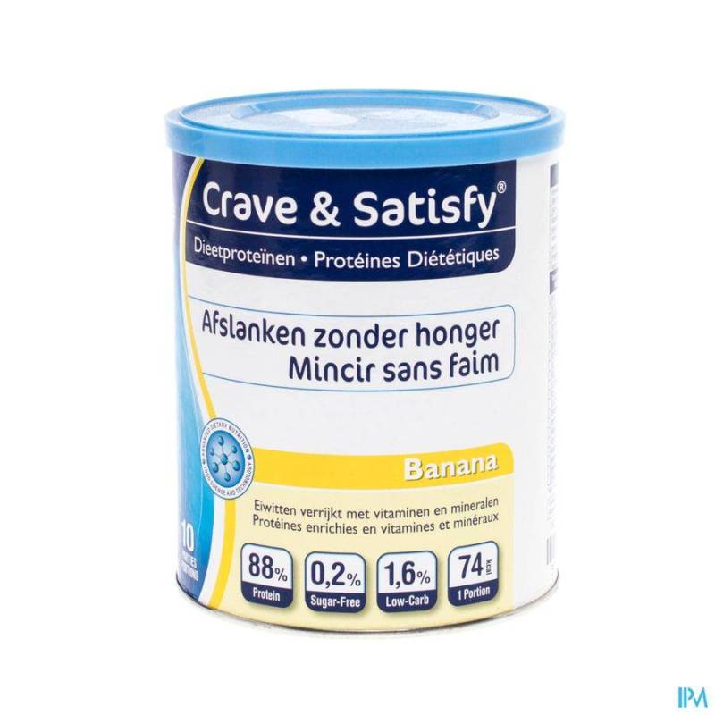 Crave en Satisfy Dieetproteinen Banana 200g