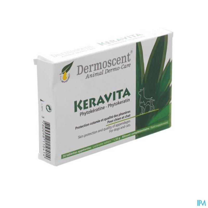 Dermoscent Keravita Hond&kat Tabletten 30