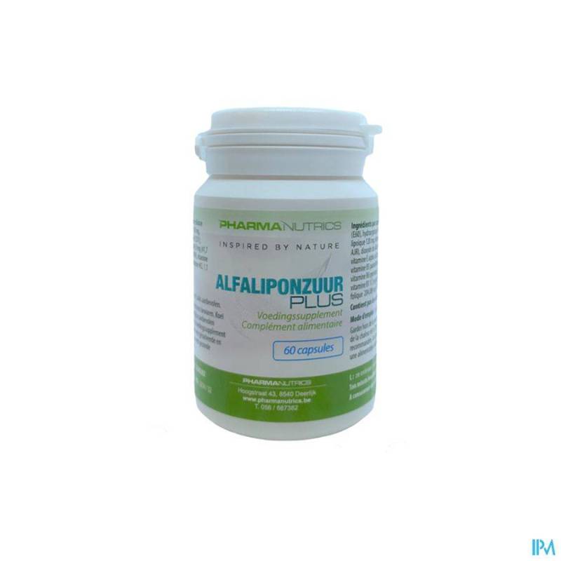 Alfa Liponzuur Plus Vegetarian Capsules  60 Pharmanutrics