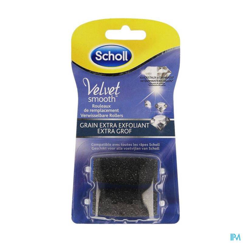 Scholl Velvet Smooth Verwisselbare Rollers Extra Grof 2 Stuks