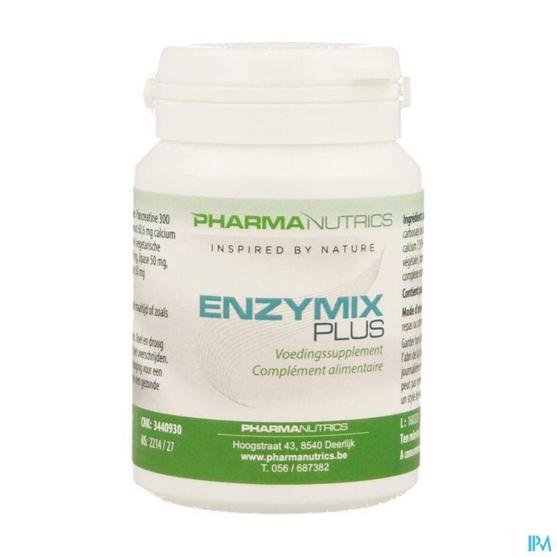 Enzymix Plus Vegetarian Capsules  30 Pharmanutrics