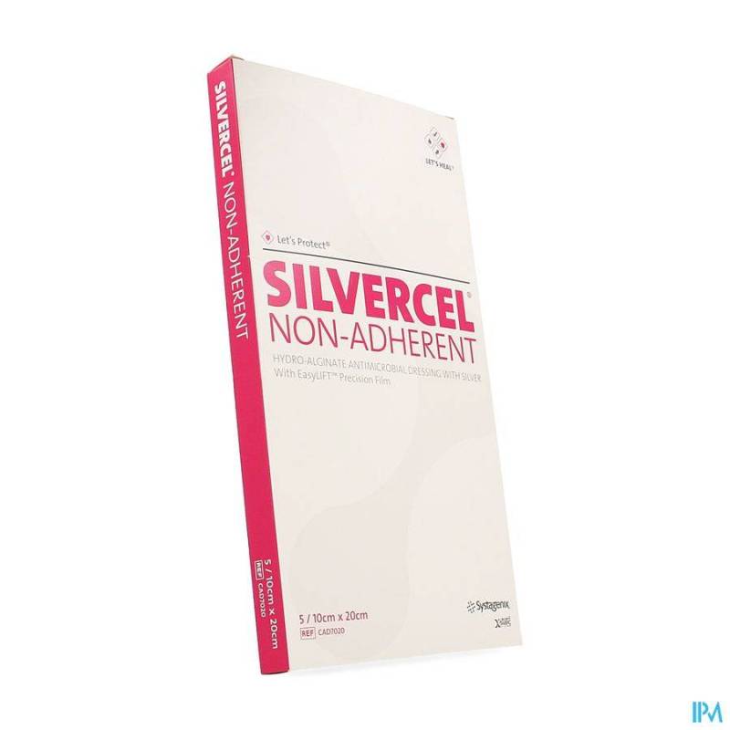 Silvercel Na Hydroalginaat Verb 10x20cm 5 Cad7020