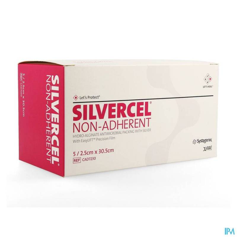 Silvercel Na Hydroalginaat Verb 2x30cm 5 Cad7230