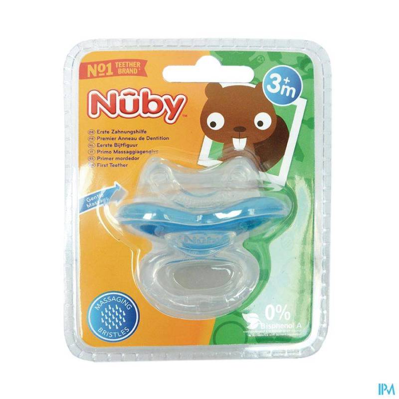 NUBY C PREMIER ANNEAU DENTIT. GUM-EEZ POIGNEE 0M