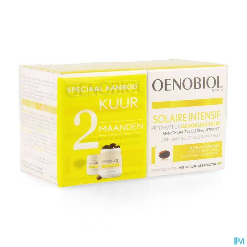 OENOBIOL SOLAIRE INTENSIF CURE PEAU SENSIBL.CAPS60