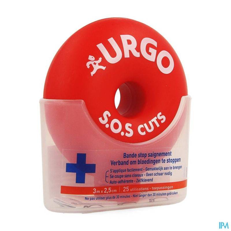 URGO SOS CUTS BANDE 3M X 2,5CM