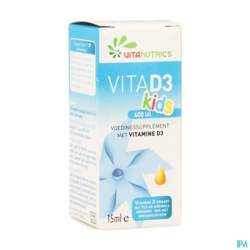 Vita D3 400ui Kids Vitanutrics Druppels 15ml