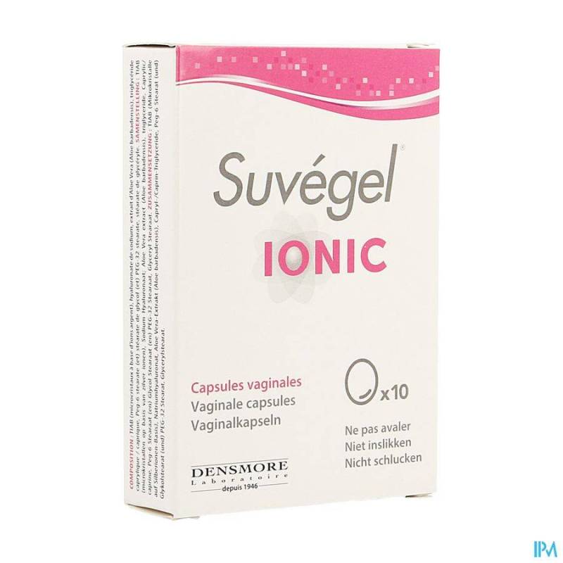 SUVEGEL IONIC CAPS VAGINALES 10